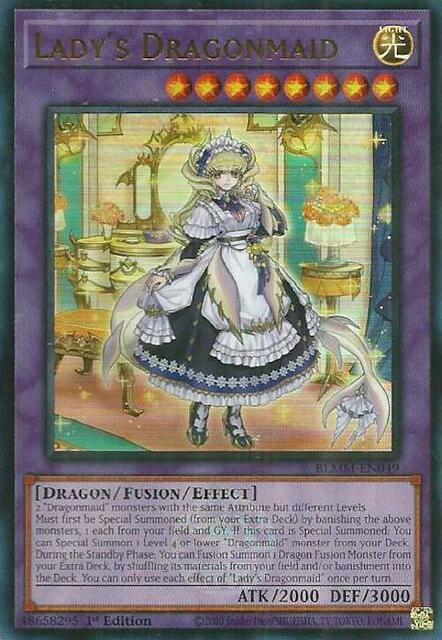 Ladys Dragonmaid - BLMM-EN049 - Ultra Rare - 1st Edition