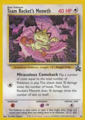 Team Rocket's Meowth - 18 - Promo Pokemon WotC Black Star Promos