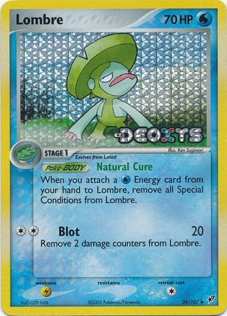 Lombre - 34/107 - Uncommon - Reverse Holo Lombre - 34/107 - Uncommon - Reverse Holo