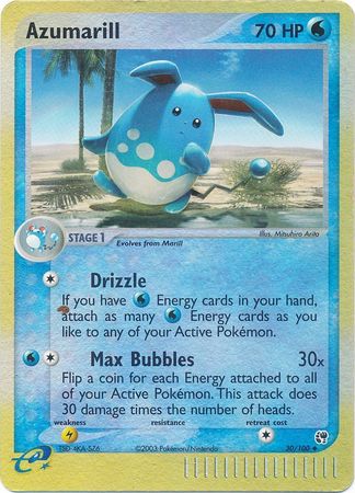 Azumarill - 30/100 - Uncommon - Reverse Holo Azumarill - 30/100 - Uncommon - Reverse Holo