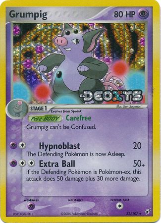 Grumpig - 32/107 - Uncommon - Reverse Holo Grumpig - 32/107 - Uncommon - Reverse Holo