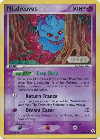 Misdreavus - 40/92 - Uncommon - Reverse Holo Misdreavus - 40/92 - Uncommon - Reverse Holo