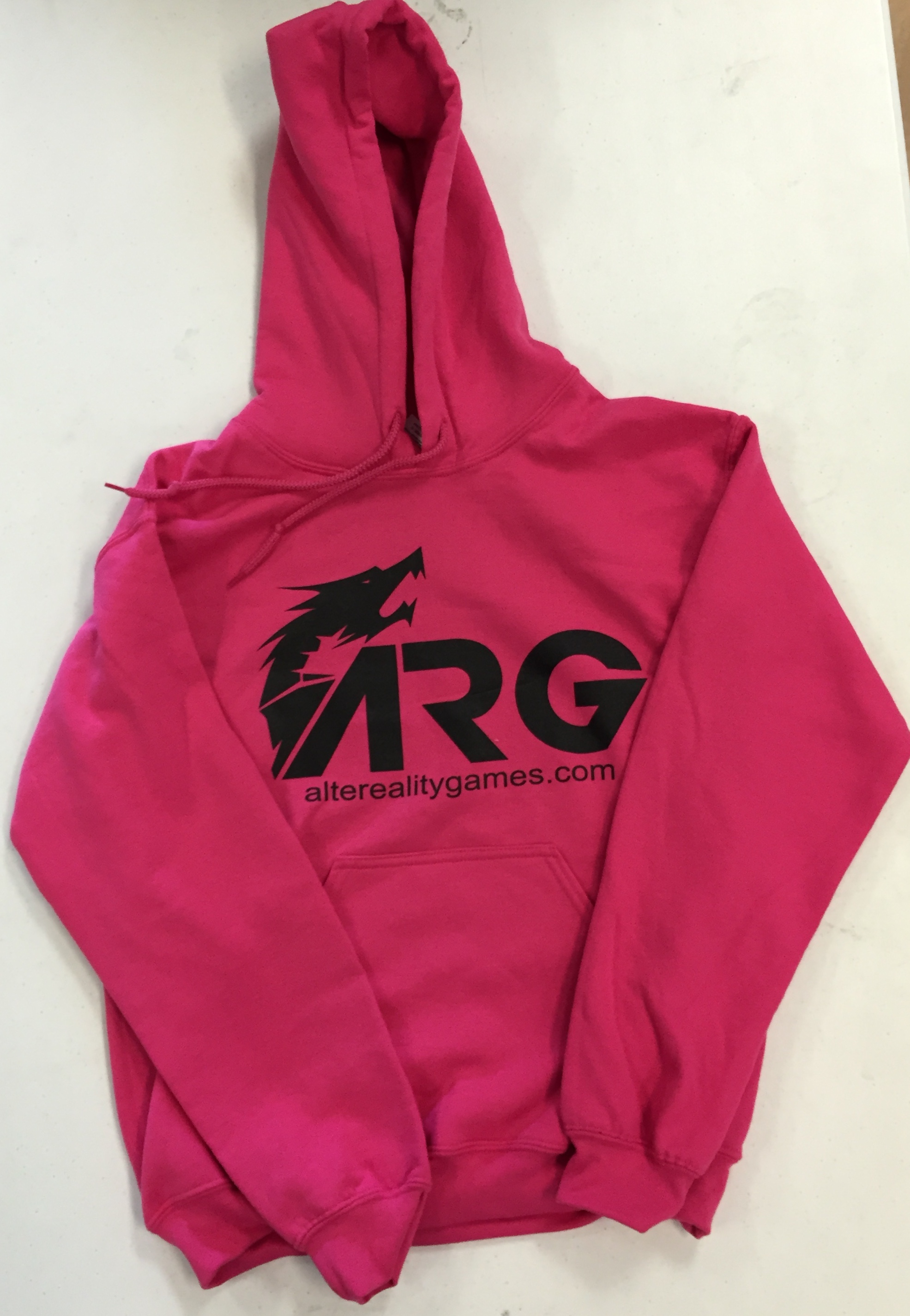 ARG Pink (Black Letters) Hooded Sweatshirt