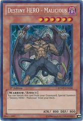 Destiny HERO - Malicious - RYMP-EN034 - Secret Rare - 1st Edition