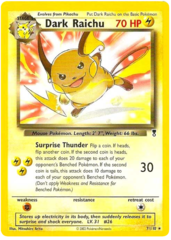 Dark Raichu - 7/110 - Non-Holo