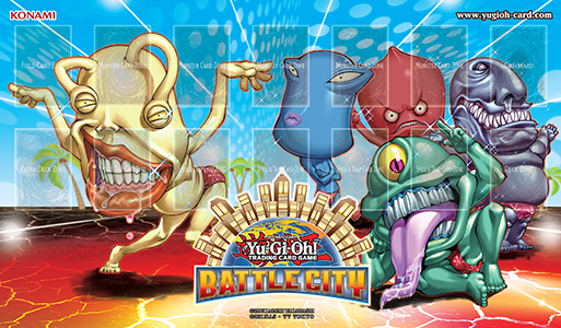 Ojama Battle City Playmat