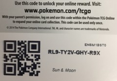 Pokemon TCG Online Game Code - Sun & Moon (25x)