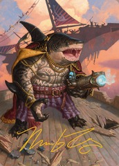 Captain Howler, Sea Scourge Art Card (4/54) - Gold-Stamped Signature