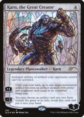 Karn, the Great Creator - Foil - Stained Glass