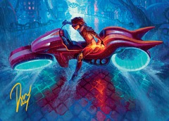 Chandra, Spark Hunter Art Card - Gold-Stamped Signature
