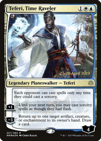 Teferi, Time Raveler - WAR Prerelease - Foil