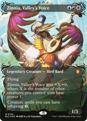 Zinnia, Valley's Voice - Raised Foil - Borderless