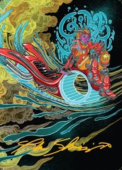 Cloudspire Skycycle Art Card - Gold-Stamped Signature
