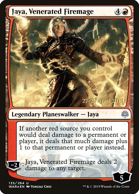 Jaya, Venerated Firemage - WAR Prerelease - Foil