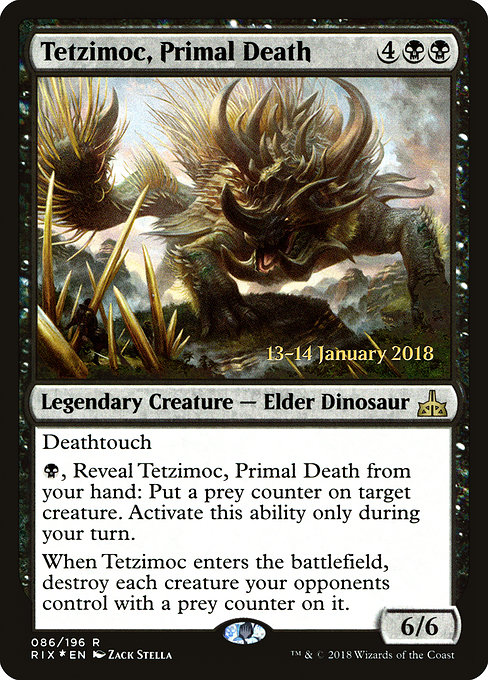 Tetzimoc, Primal Death - RIX Prerelease