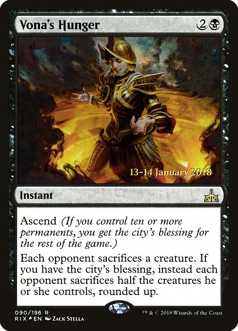 Vonas Hunger - RIX Prerelease