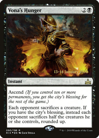 Vonas Hunger - RIX Prerelease