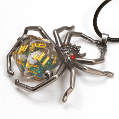 Black Widow D20 Necklace | Sirius Dice