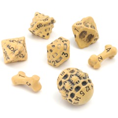 LYNX Skull & Bone Dice (Yellow)