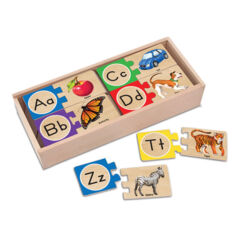 Self-Correcting Alphabet Letter Puzzles