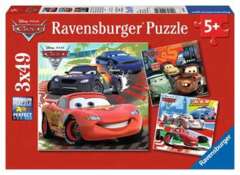 3 x 49 piece puzzle: Disney Cars: Worldwide Racing Fun