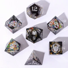 Universe Dust Captured Magic Sharp Resin Dice