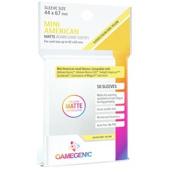 Gamegenic - Mini American - Matte Board Game Sleeves (50 Count) - Yellow