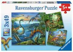 3 x 49 piece puzzle: Dinosaur Fascination