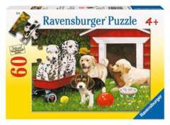 60 piece puzzle:  Puppy Party