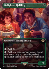 Delighted Halfling (Borderless) - Foil