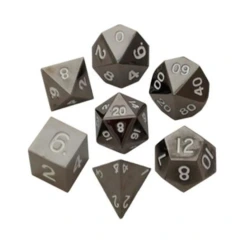 16mm Metal Poly Dice Set - Black