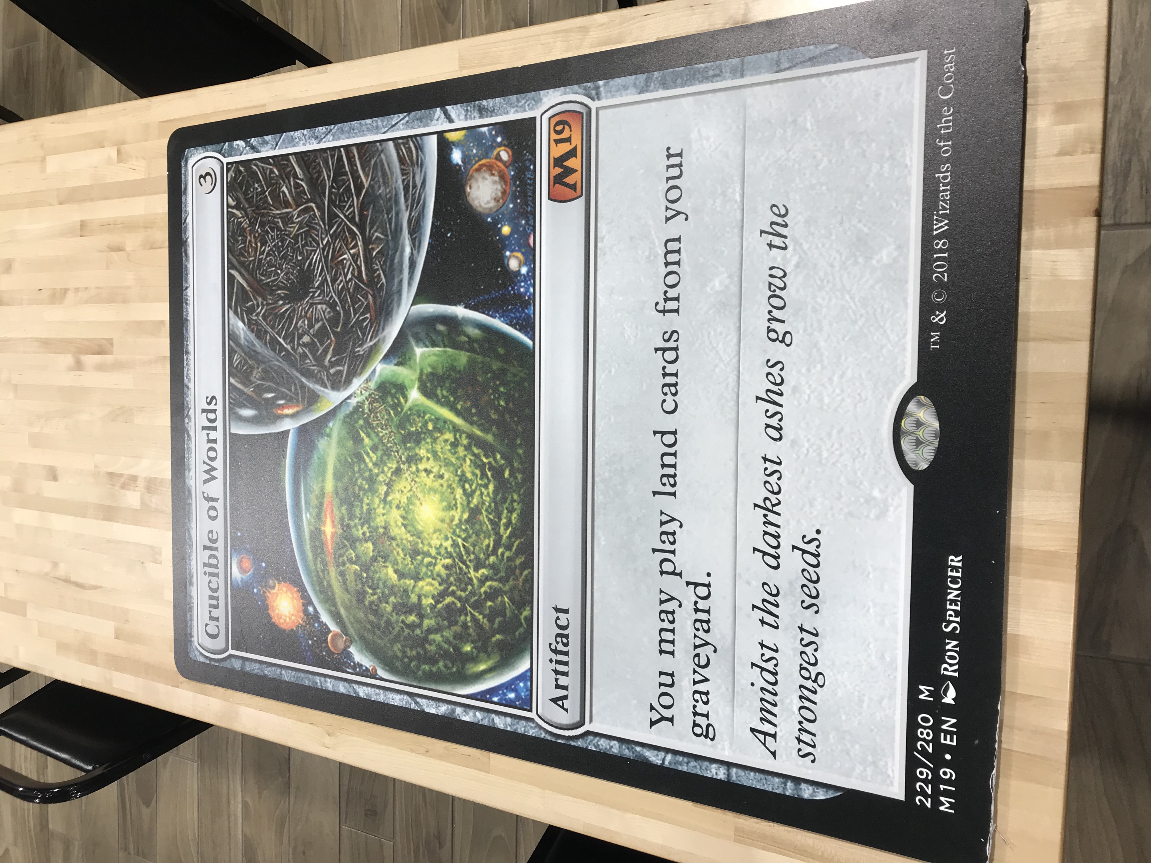 Crucible of Worlds - Giant Magicfest Card