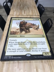 Siege Rhino - Giant Magicfest Card