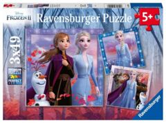 3 x 49 piece puzzle: Frozen 2: The journey Starts