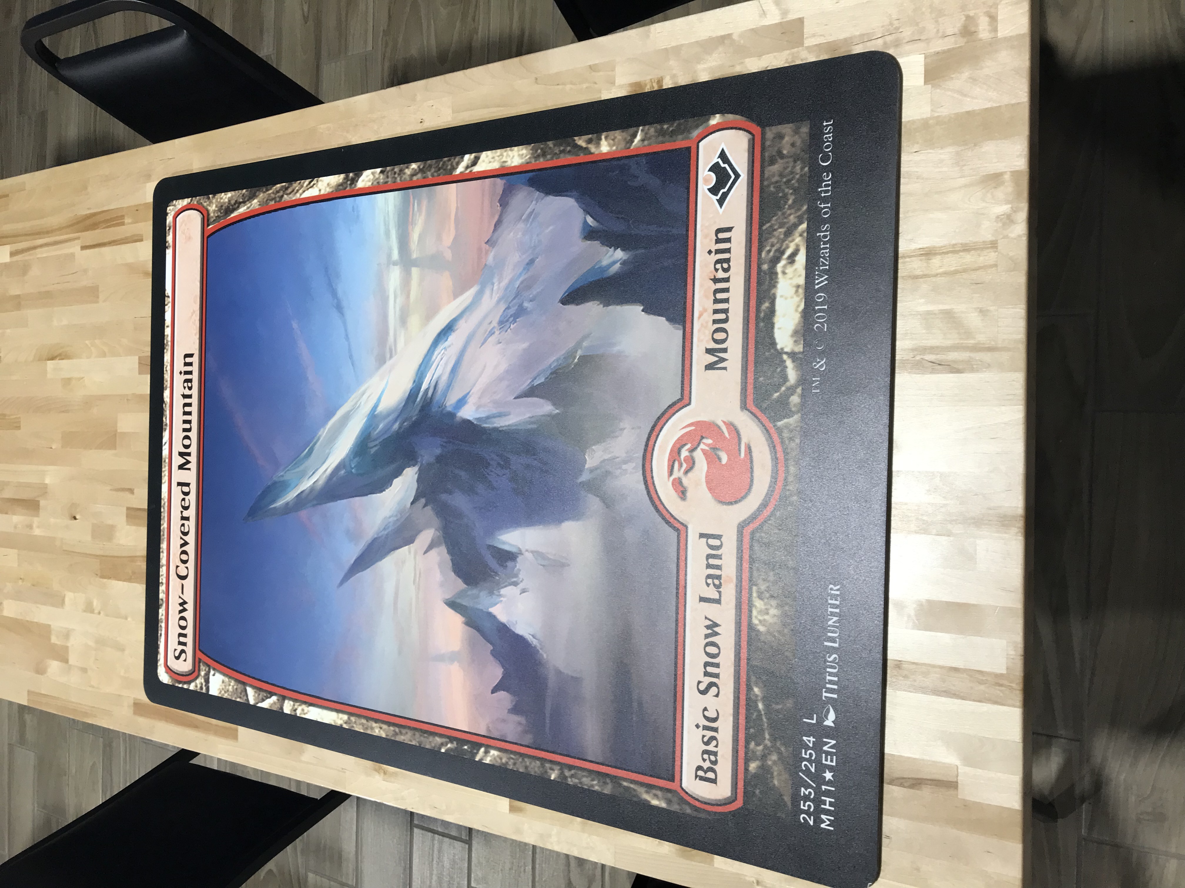 Snow-Covered Mountain - Giant Magicfest Card