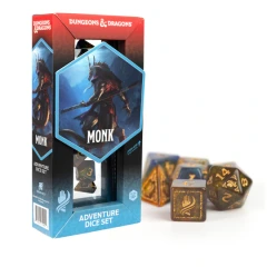 Sirius Dice: D&D Adventure Dice - Monk: Blue / Gold