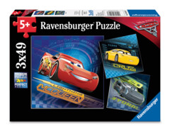 3 x 49 piece puzzle: Cars 3