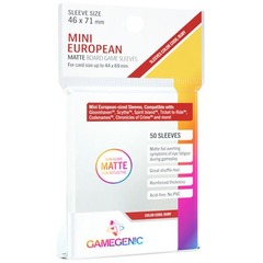 Gamegenic - Mini European - Matte Board Game Sleeves (50 Count) - Ruby