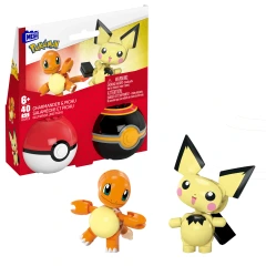 Mega Charmander & Pichu toy set