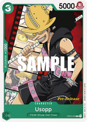 Usopp - OP02-028 - P - Paramount War Pre-release Promo