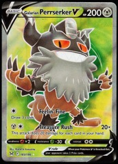 Galarian Perrserker V Full Art Ultra Rare - 183/196