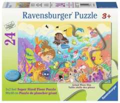 24 piece puzzle: Splashing Mermaids