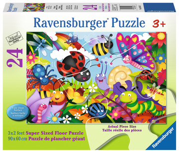 24 piece puzzle: Cute Bugs