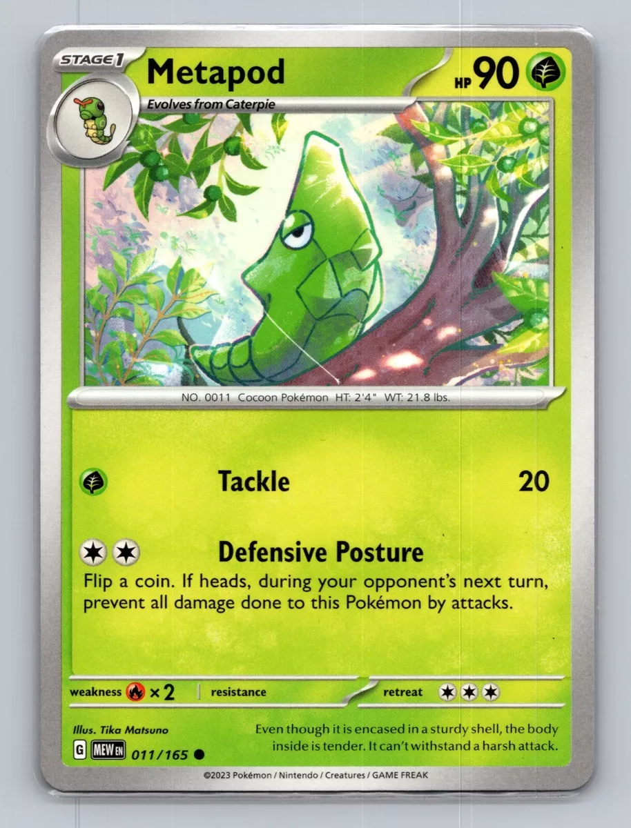 Metapod - 011/165 - Common - Reverse Holo