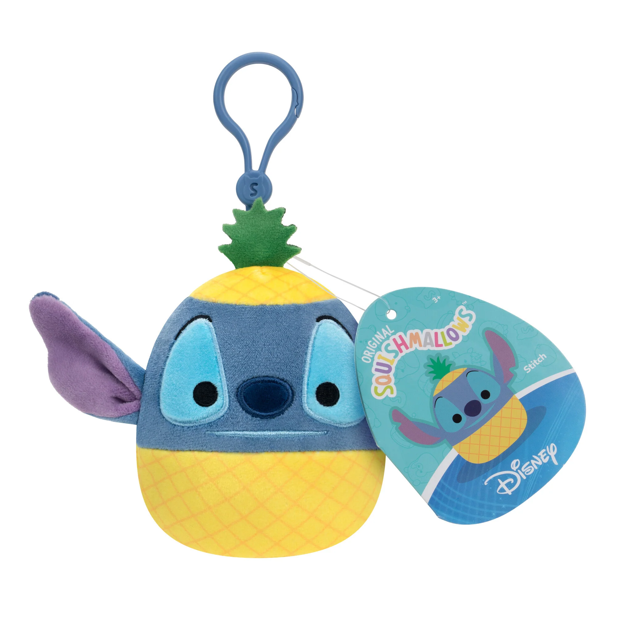 Squishmallow 3.5 Clip - Stitch (Pineapple suit)