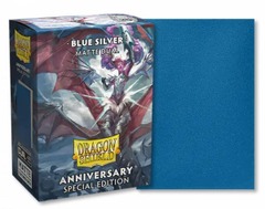 Dragon Shield 25th Anniversary - Blue/Silver - Matte Dual Sleeves