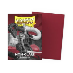 Dragon Shield - Red - Non-Glare - Matte Sleeves - Standard Size