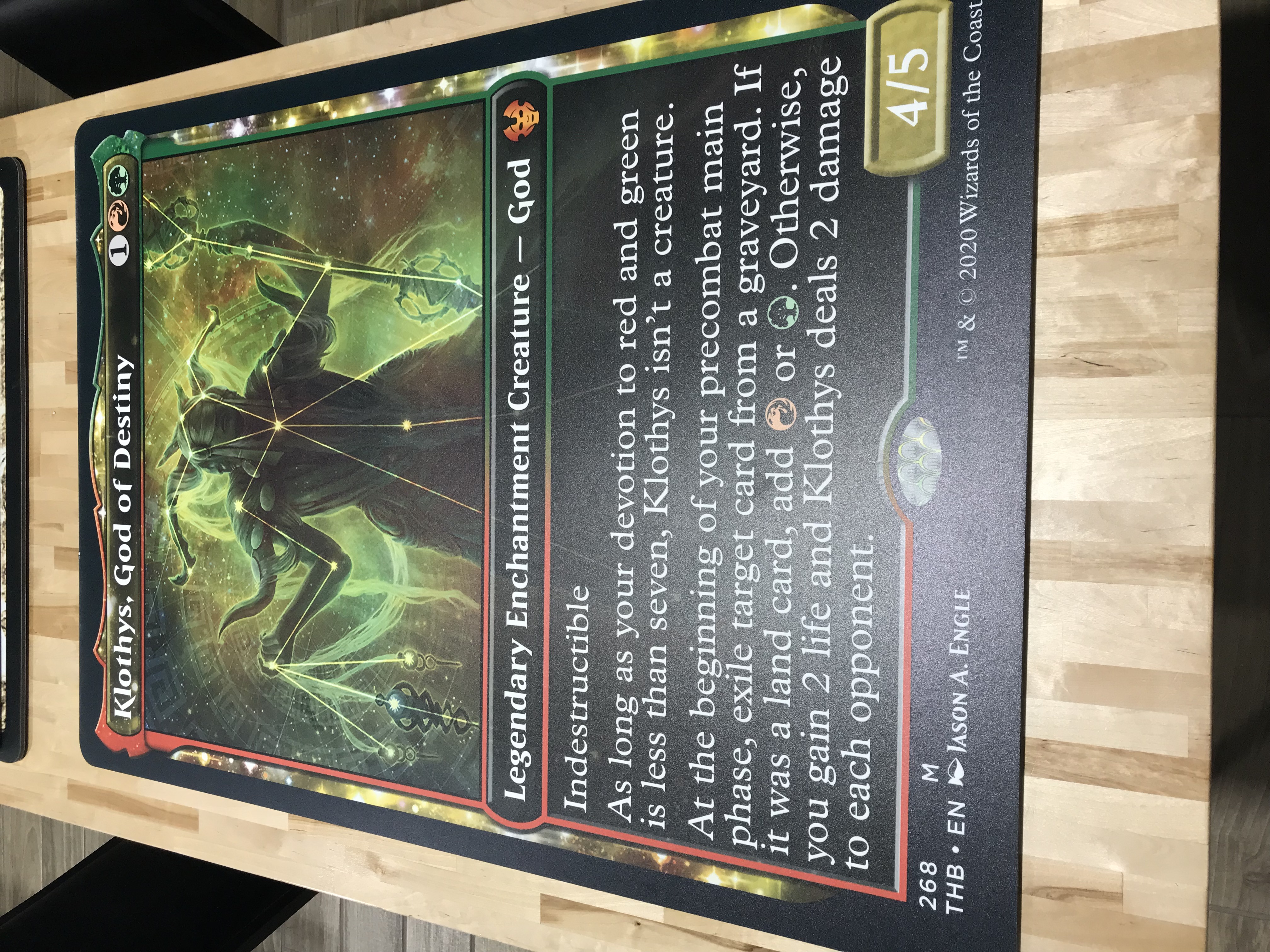 Klothys, God of Destiny - Giant Magicfest Card