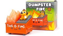 This is Fine Dumpster Fire Vinyl Figure