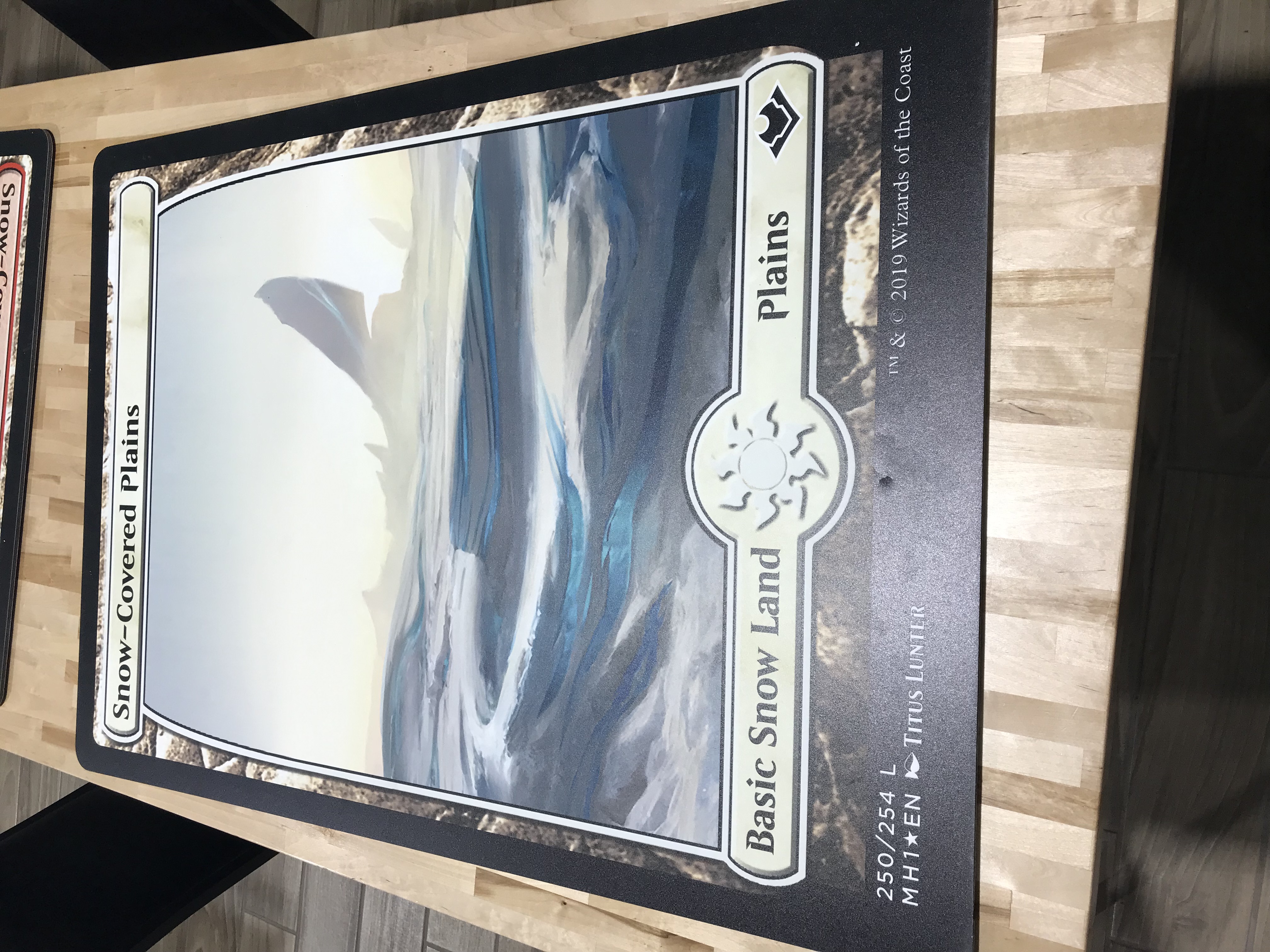 Snow-Covered Plains - Giant Magicfest Card